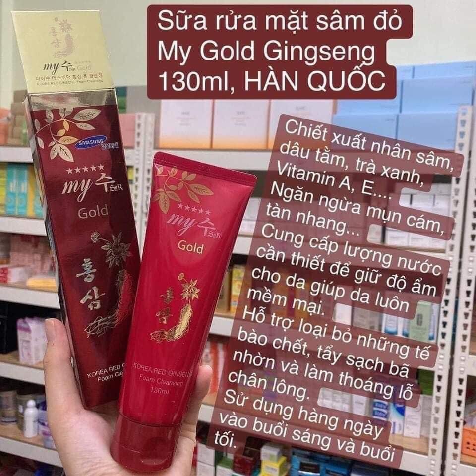 Sữa rửa mặt hồng sâm đỏ My Gold