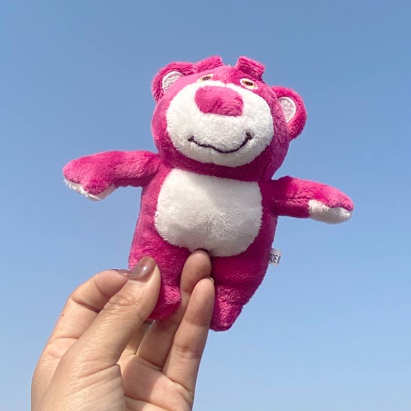 Đồ Chơi Thú Nhồi Bông Hình Gấu Hồng 12cm Đáng Yêu