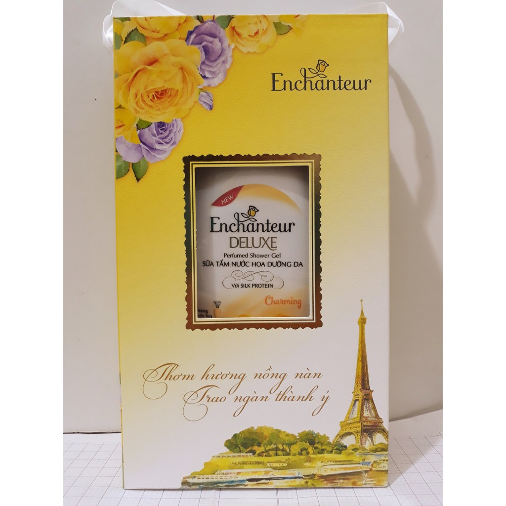 Hộp Quà Tặng Tắm Gội Enchanteur Chai 650g