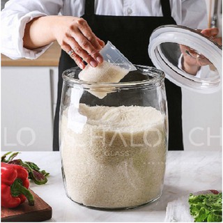 BÌNH THUỶ TINH MUỐI DƯA NẮP CÓ NÚM 2000ML