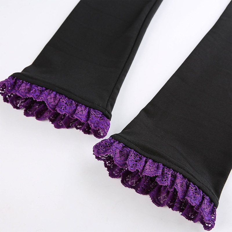 Đầm Mini Không Tay Phối Ren Phong Cách Gothic Gợi Cảm Cho Nữ