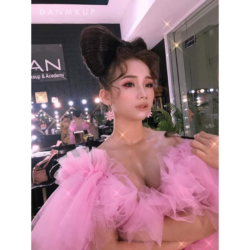 váy chụp hình voan phồng cứng