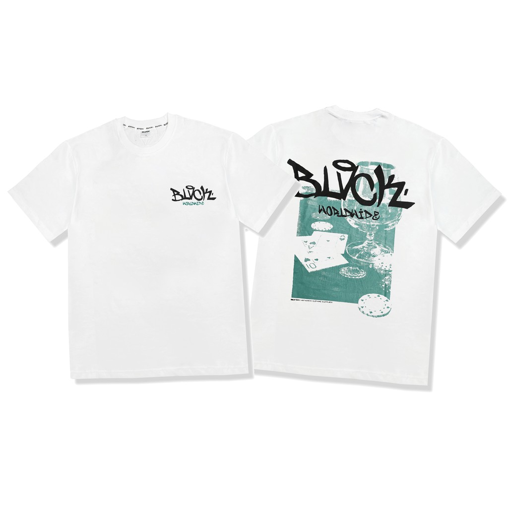 Áo thun BLVCK Blackjack - Màu trắng | BigBuy360 - bigbuy360.vn