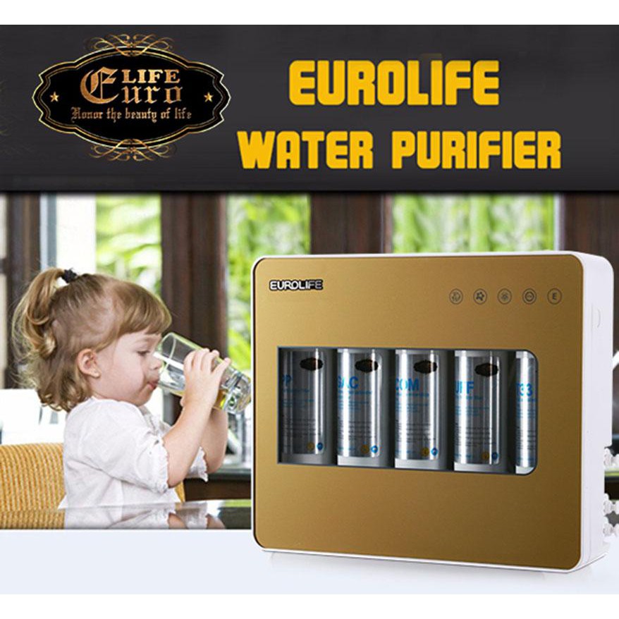 Máy lọc nước uống trực tiếp 5 cấp độ lọc Eurolife EL-UF5 Gold