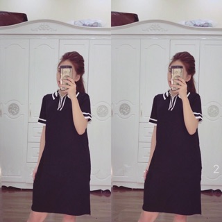 Váy dáng thể thao cổ đức 