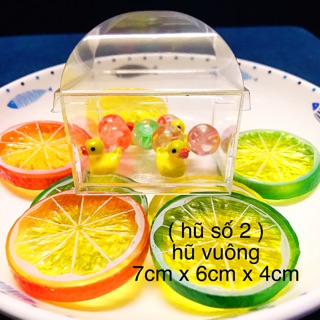Hũ nhựa mica đựng slime hongkong