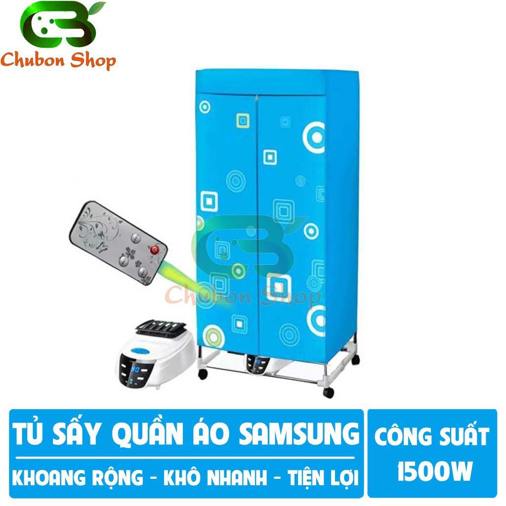 Tủ sấy quần áo Sam Sung 2 tầng có điều khiển từ xa [Rẻ nhất]