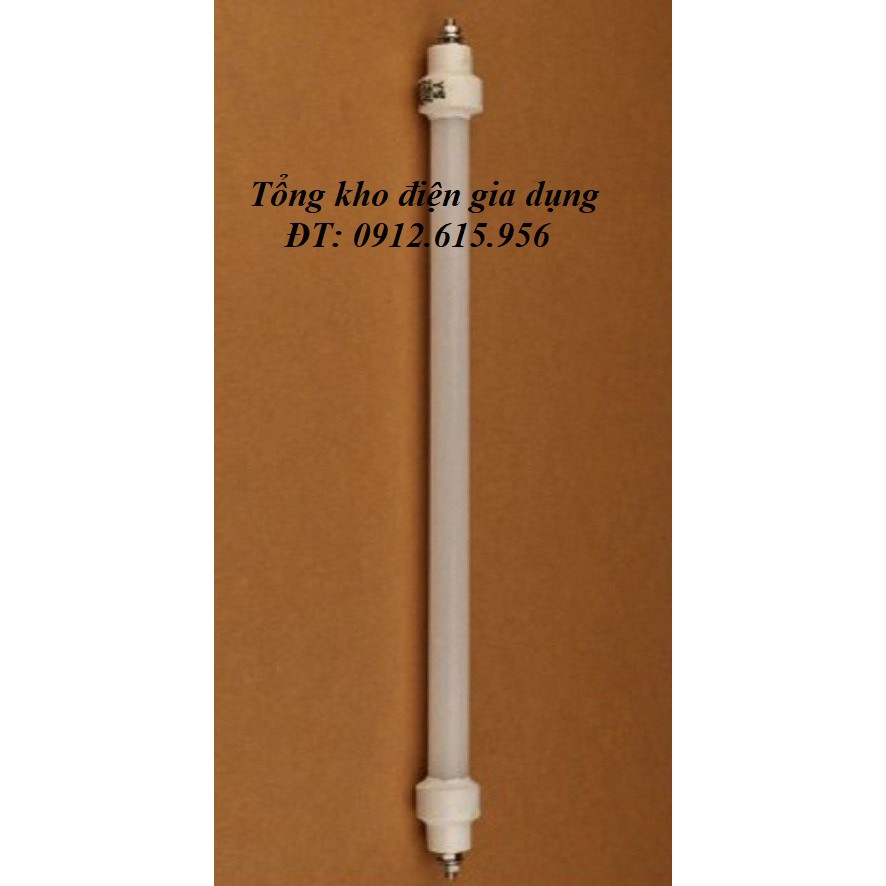 Bóng đèn quạt sưởi, máy sưởi, thanh Nhiệt tủ sấy, loại bóng halogen thẳng không dây vặn ốc 2 đầu 300W