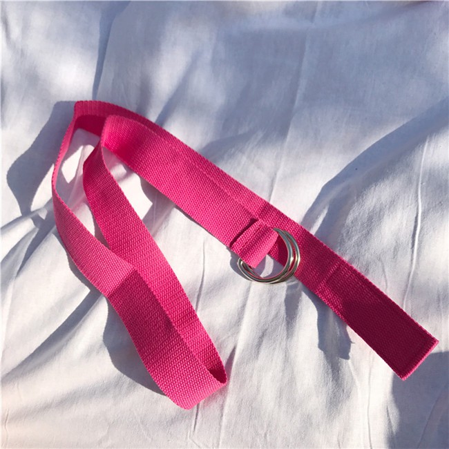 [Spot]Thắt Lưng Vải Canvas Kiểu Dáng Đơn Giản Cho Nam Và Nữ