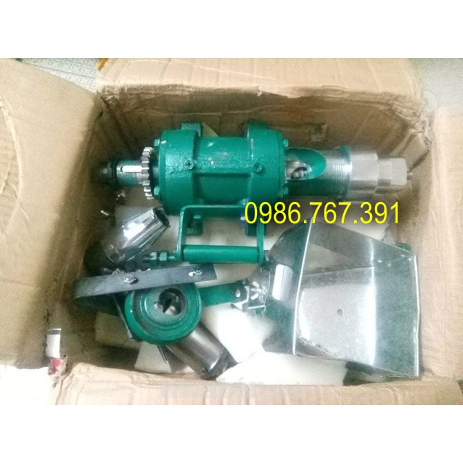 Máy đùn bỏng gạo, bỏng ngô, đầu nổ bỏng 7 béc chạy điện gia đình