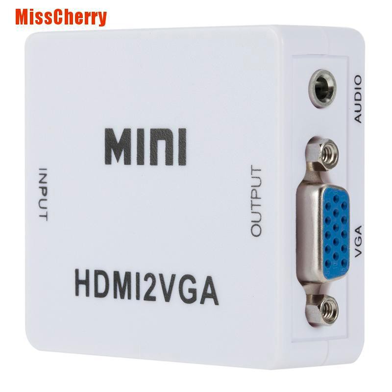 Hộp Chuyển Đổi Vga Sang Hdmi Full Hd 1080p Cho Dvd Hdtv Laptop