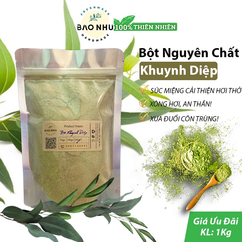 Bột Khuynh Diệp Nguyên Chất - Xông An Thần, Xua Đuổi Côn Trùng