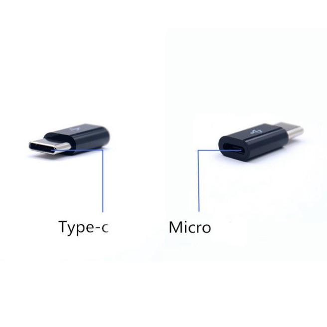 Đầu chuyển đổi Micro USB sang Type C, Đầu chuyển đổi cổng Micro USB sang giắc type C cho điện thoại