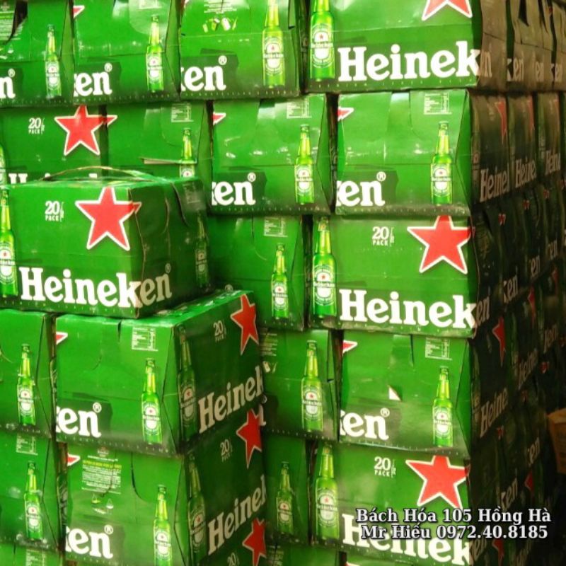 [HỎA TỐC] Bia Heineken Pháp thùng 20 chai 250ml