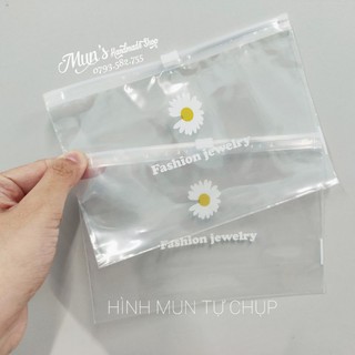 Túi zip hoa cúc trong suốt 🌼 🌼 🌼