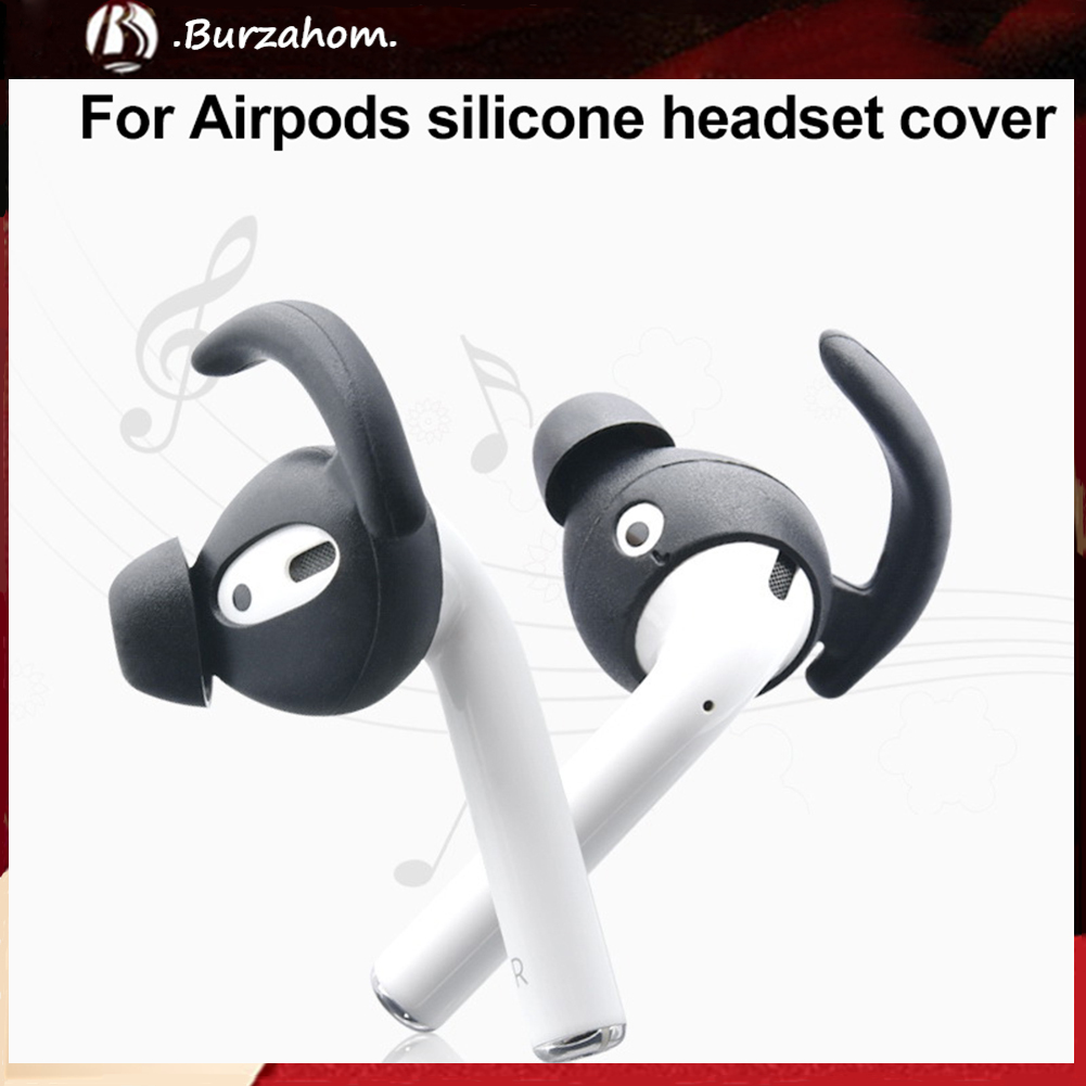 1 Cặp Nút Tai Nghe Bằng Silicone Chất Lượng Cao Cho Airpods 1 2