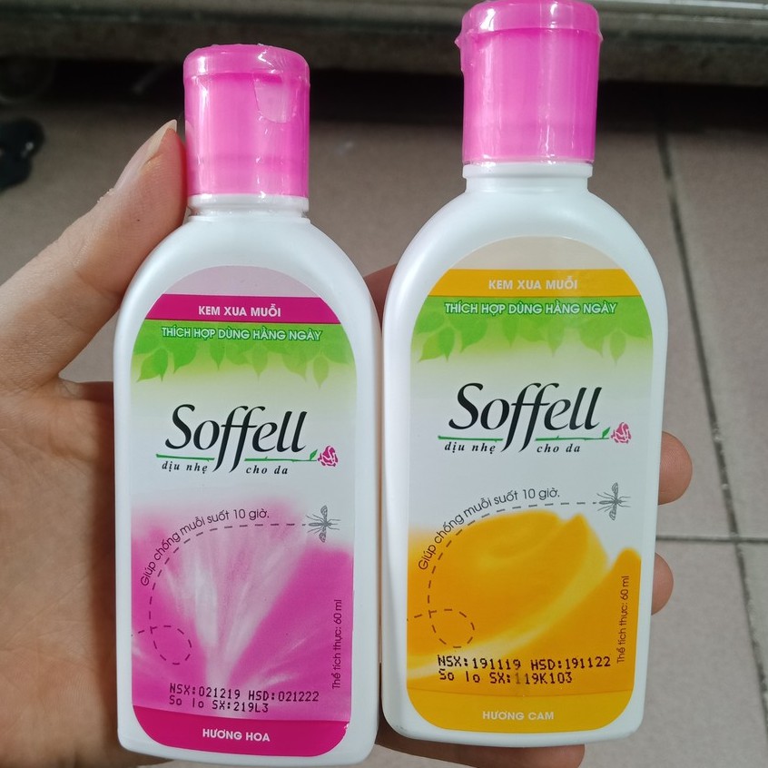 Kem chống muỗi Soffell 60ml hiệu quả trong 8 giờ
