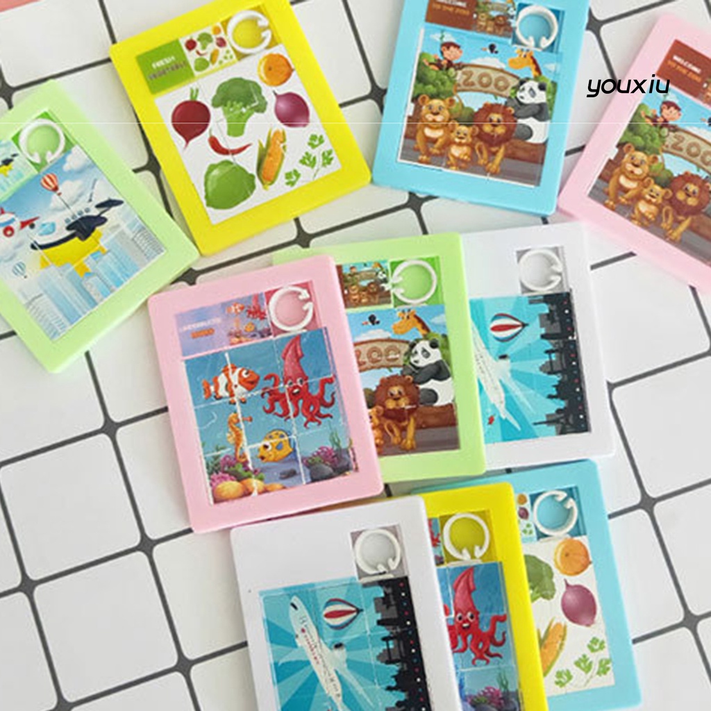 Set 3 đồ chơi xếp hình dạng trượt rèn luyện trí nhớ cho bé nhiều mẫu dễ thương