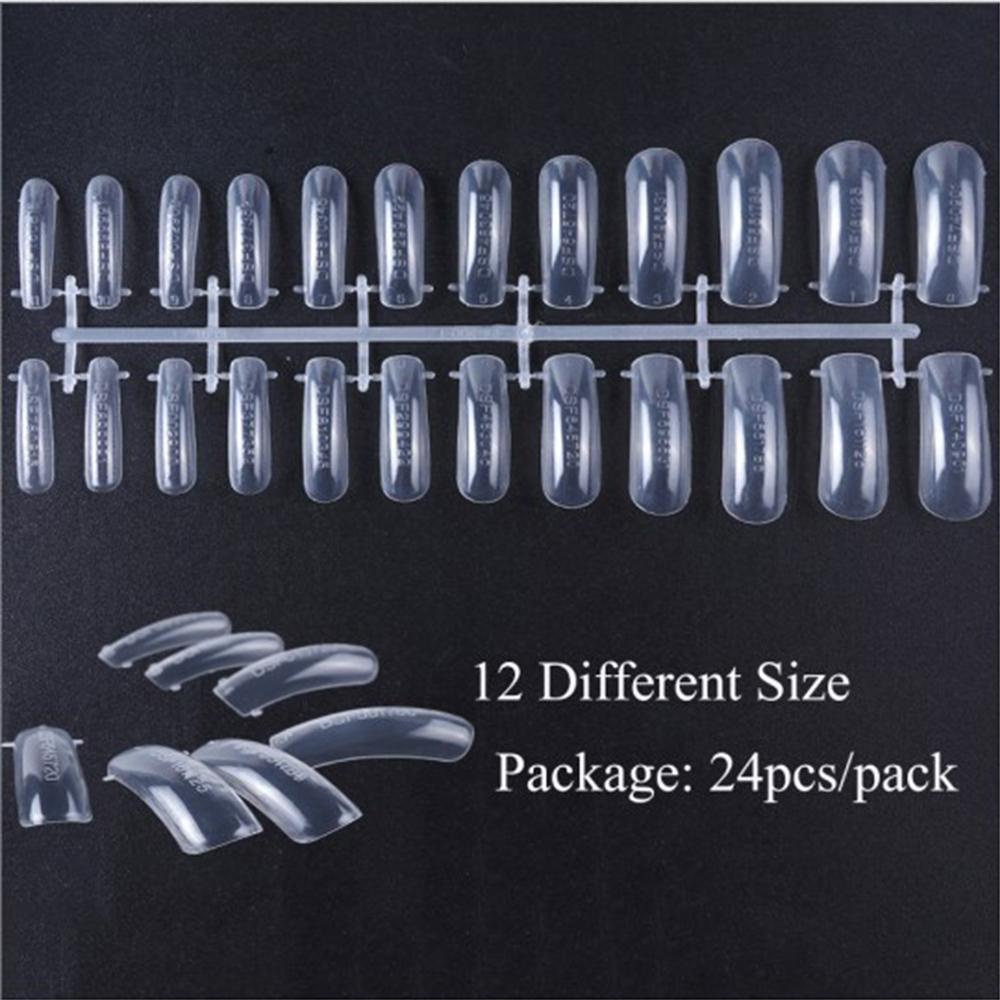 Bộ 24 Móng Tay Giả Nhiều Kích Cỡ Chuyên Dụng Cho Nối Móng