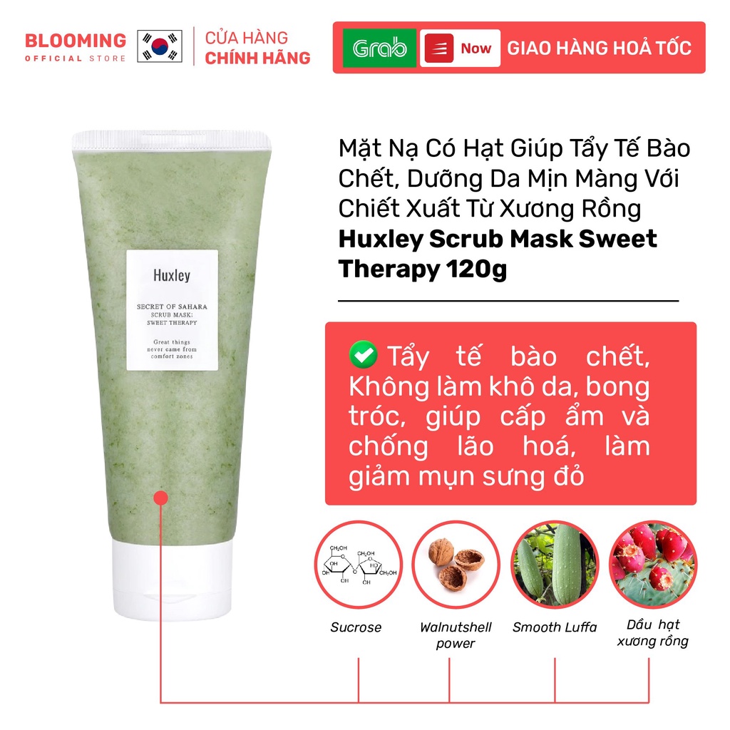 Mặt Nạ Tẩy Tế Bào Chết Huxley Scrub Mask - Sweet Therapy 30g