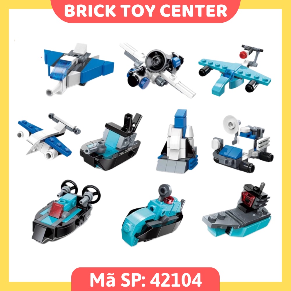 Đồ chơi xếp hình cho bé Qman 2106 2107 mô hình lắp ráp các loại xe cứu hỏa xe tăng xe đua máy bay chiến đấu