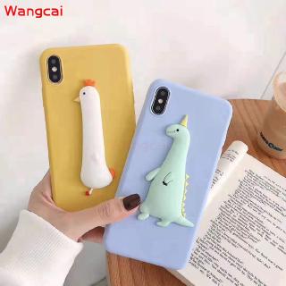 Ốp điện thoại silicone mềm họa tiết chú gà/khủng long 3D cho Samsung Galaxy J7 J4 J2 Core J5 J3 Pro 2017 2016