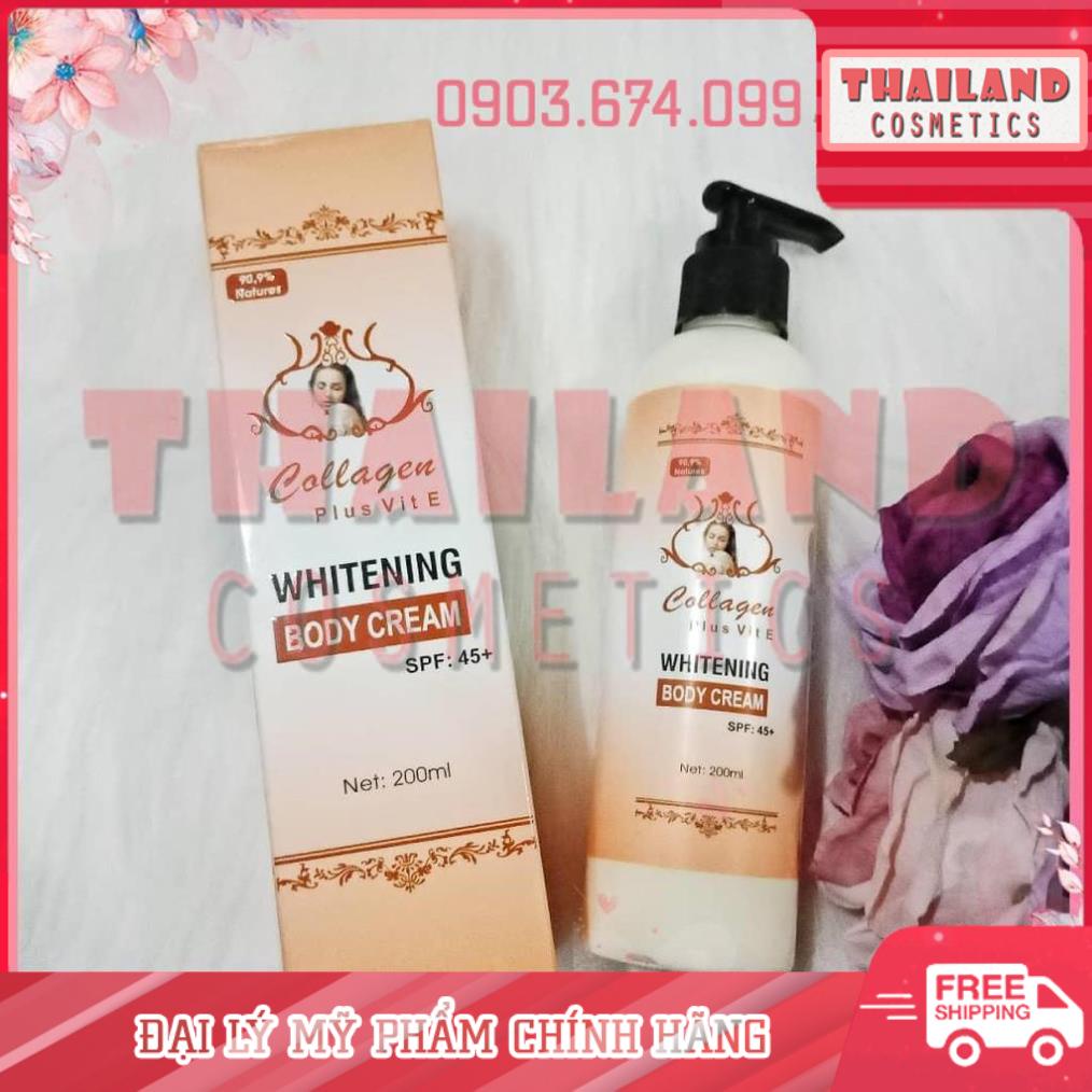 Kem Body Collagen Plus Vit E chai/hũ