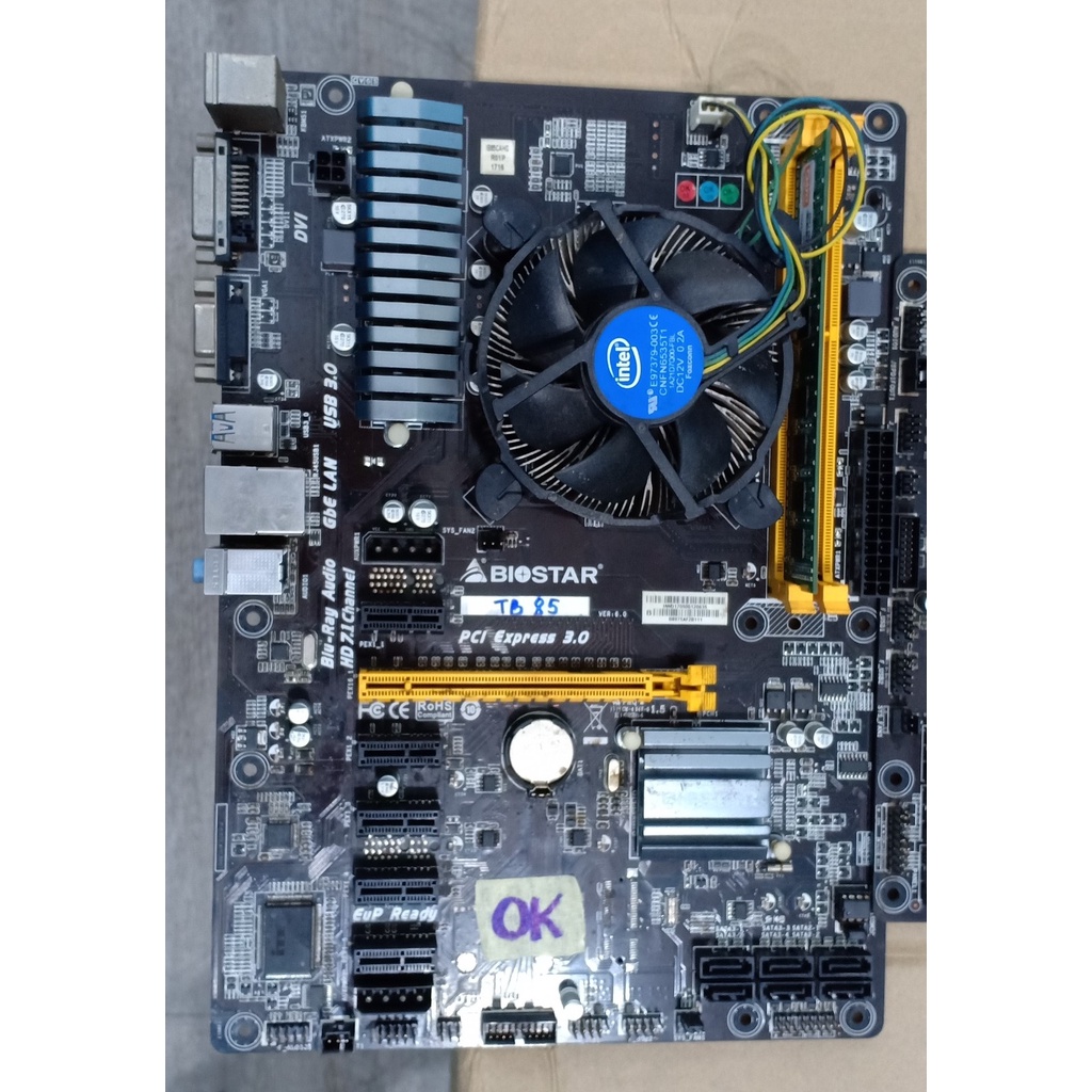 COMBO Mainboard Biostar H81A Cũ Combo Main đào 6 chân cũ