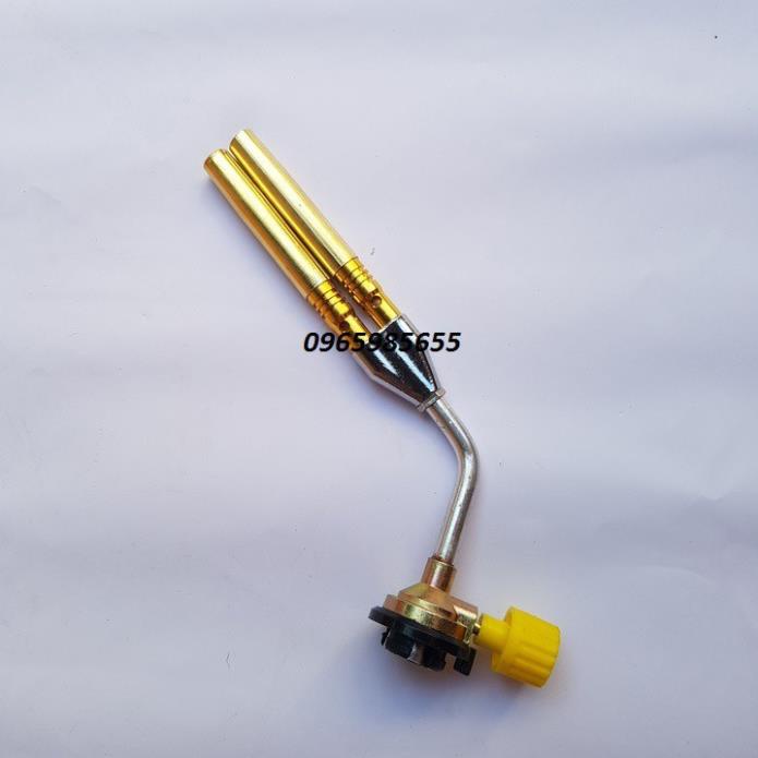 Đèn khò Gas Đôi ❤️FREESHIP❤️ Lắp Bình Gas Mini Tiện Lợi - Khò ga 2 lòng -  Đèn khò ga mini
