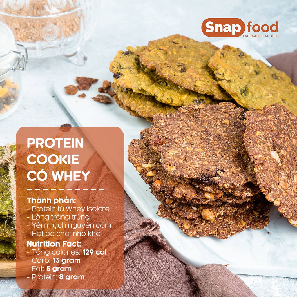 Bánh Protein Cookies không Whey 450g