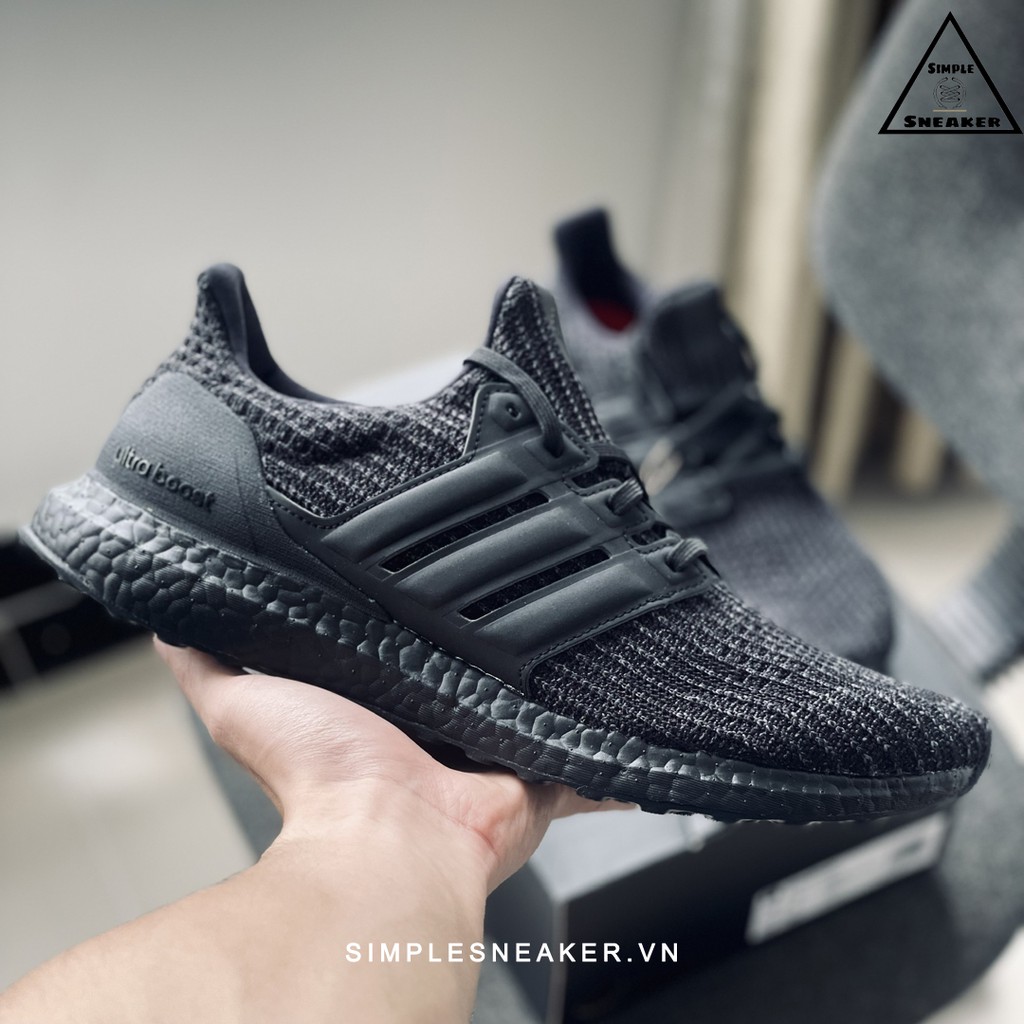 Giày Thể Thao Nam Adidas 🔴FREESHIP🔴 Giày Chạy Bộ Adidas Chính Hãng - Adidas Ultraboost 4.0 DNA Triple Black Chuẩn Auth