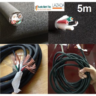 Dây loa sân khấu Sommer 4 lõi, 4x2,5mm vỏ mềm, lõi đồng OFC loại cao cấp -5met