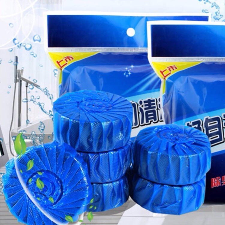 Combo 10 viên thả bồn cầu khử mùi diệt khuẩn tẩy toilet sạch mảng bám, Viên tẩy bồn cầu dạng nén khử mùi, lâu tan, sạch