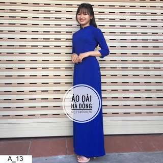 Áo dài trơn các màu cổ 2 phân