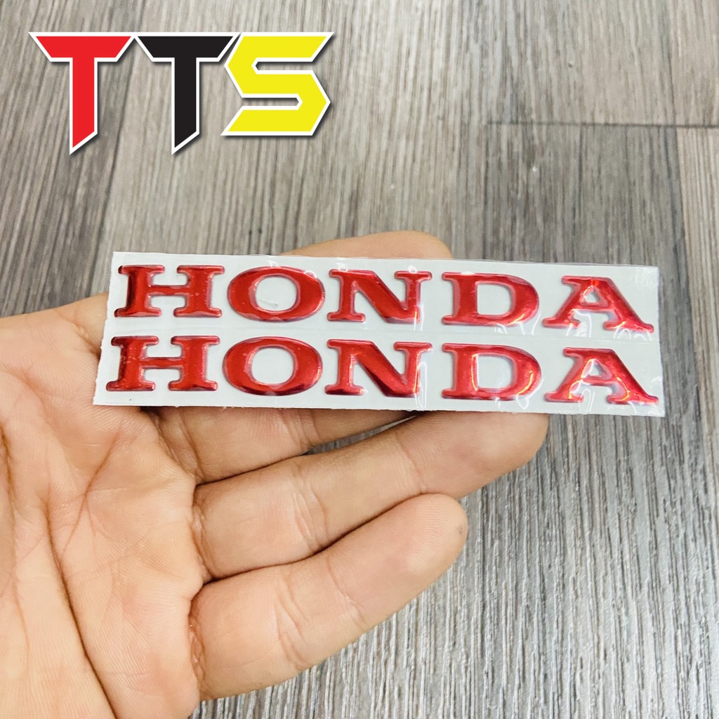 Một cặp chữ nổi HONDA dán bửng, dàn áo các dòng xe VARIO, CLICK, WAVE, DREAM