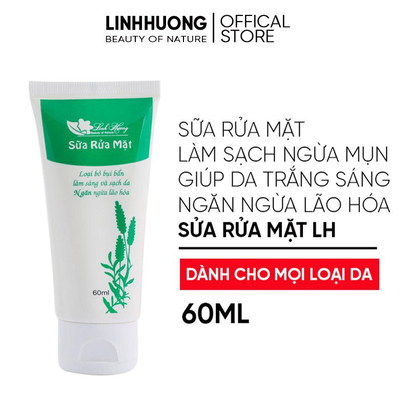 Sữa rửa mặt thiên nhiên Linh Hương 60ml | BigBuy360 - bigbuy360.vn