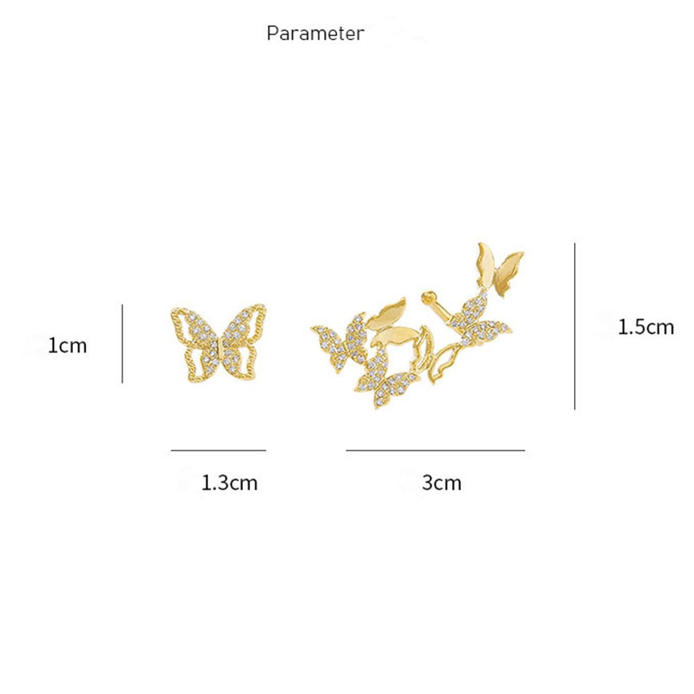 Bông Tai Hợp Kim Hình Bướm Thời Trang Cho Nữ