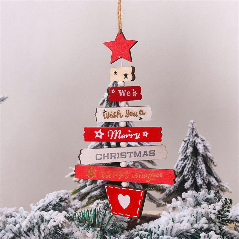 Phụ Kiện Treo Trang Trí Cây Thông Noel Bằng Gỗ