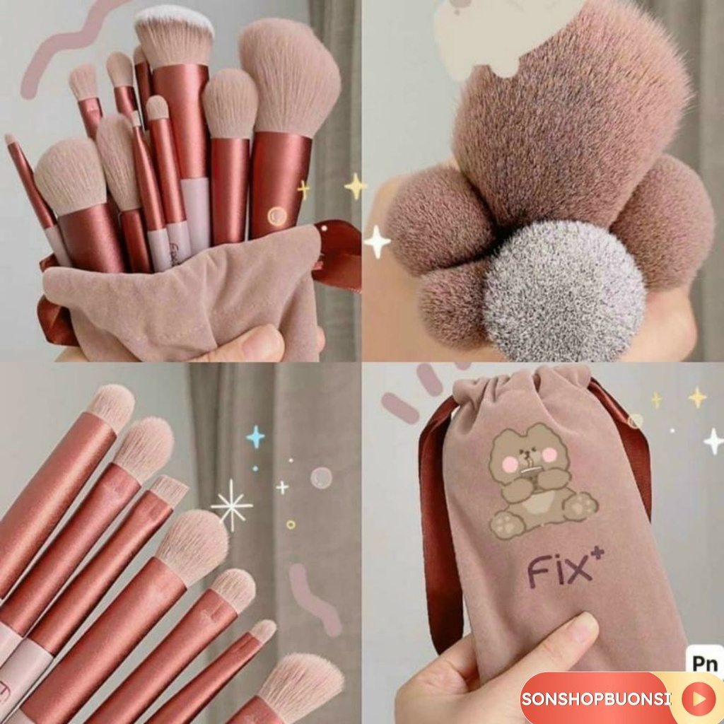 BỘ CỌ TRANG ĐIỂM FIX 13 CÂY - CỌ TRANG ĐIỂM MỀM MỊN