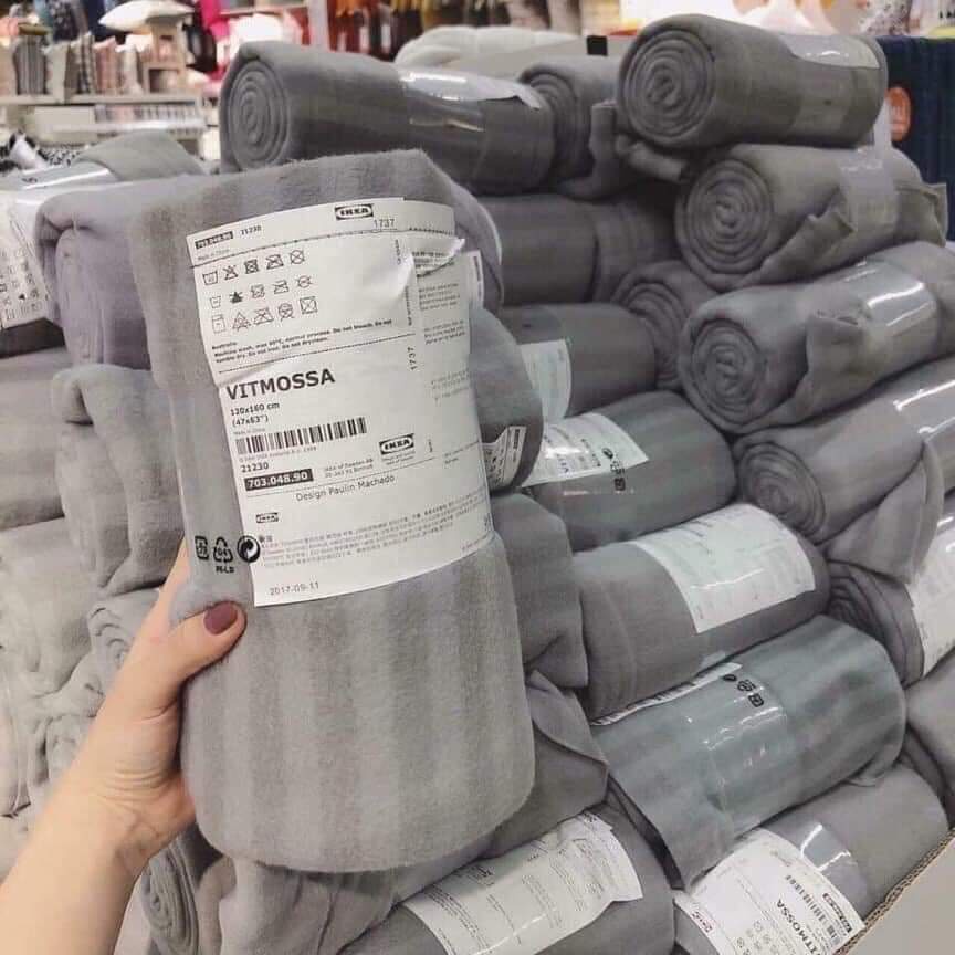 Chăn dạ mỏng đắp ghế sofa văn phòng Vitmossa IKEA