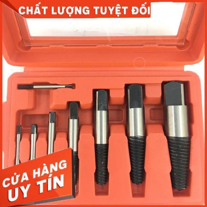 Bộ Dụng Cụ 8 Món Lấy Đầu Ống Nước Và Bu Lông Ốc Vít Gãy