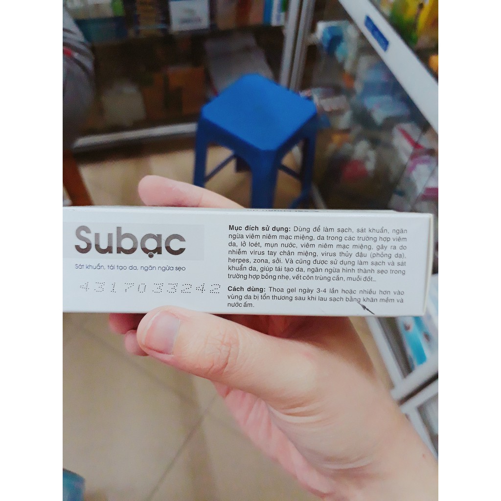 Gel làm sạch và sát khuẩn da Su Bạc Subạc