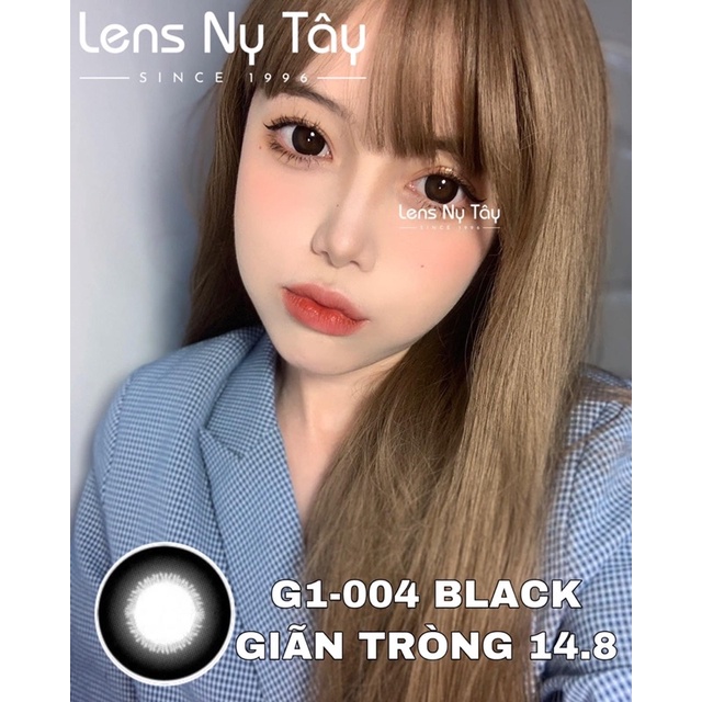 HÀN QUỐC - G1-004 BLACK LENS *Đen Giãn To*