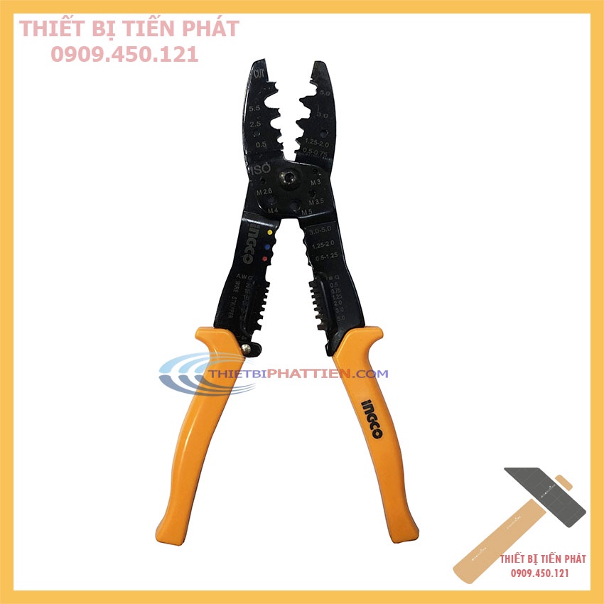KÌM TUỐT DÂY, CẮT DÂY VÀ BẤM COS ĐA NĂNG INGCO 10'' 254MM HWSP101 CAO CẤP