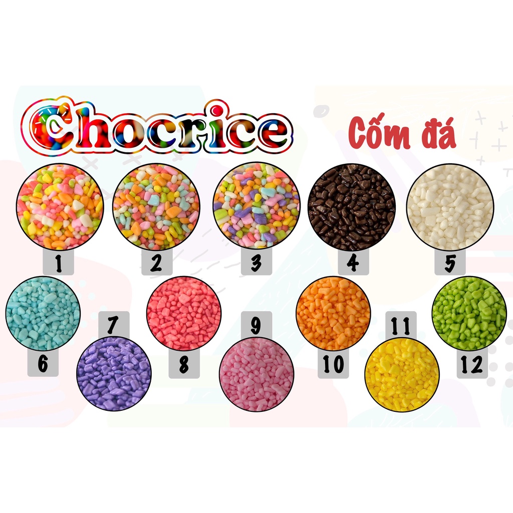 Cốm Đá Sắc Màu Chocrice  500gr