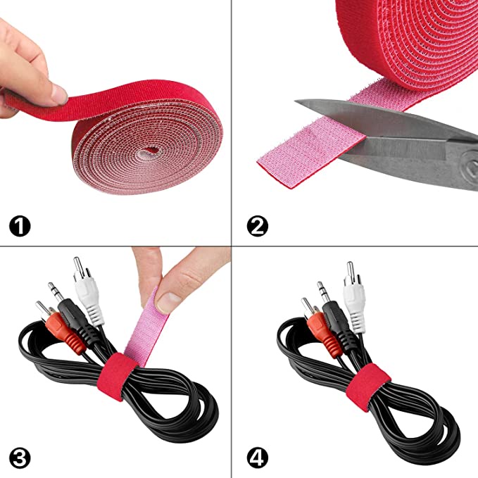Dụng Cụ Dán Cố Định Dây Cáp Sạc USB Tự Dính Tiện Dụng