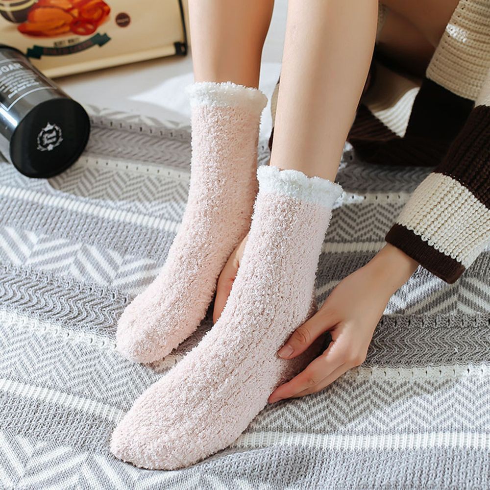 Vớ vải mềm mại giữ ấm chân thời trang dành cho nữ