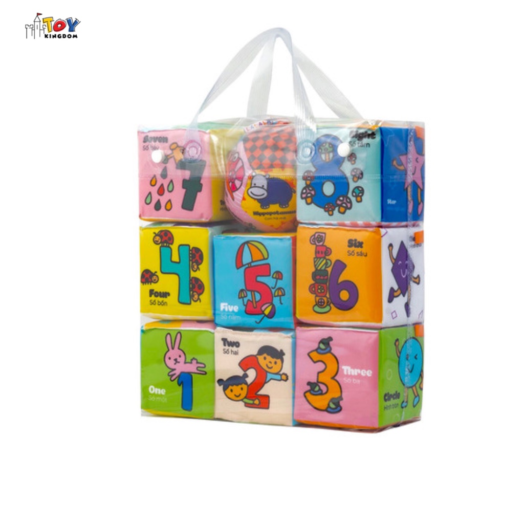Đồ Chơi Vải Hình Khối Vui Nhộn Toykingdom - Phát Triển Vận Động Tinh Cho Bé Từ 6Th