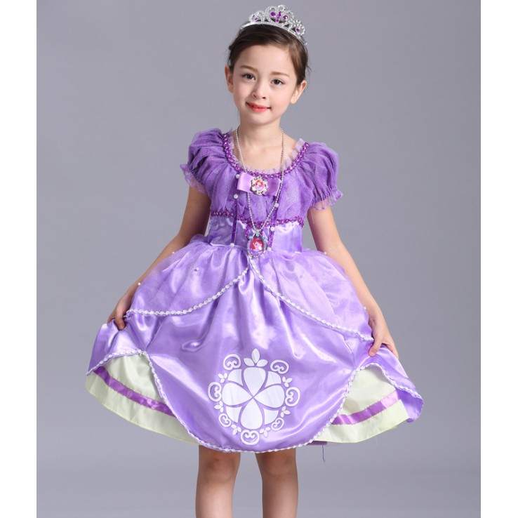 HM0226 - Đầm Hóa Trang Công Chúa Sofia Đệ Nhất Cho Bé Gái
