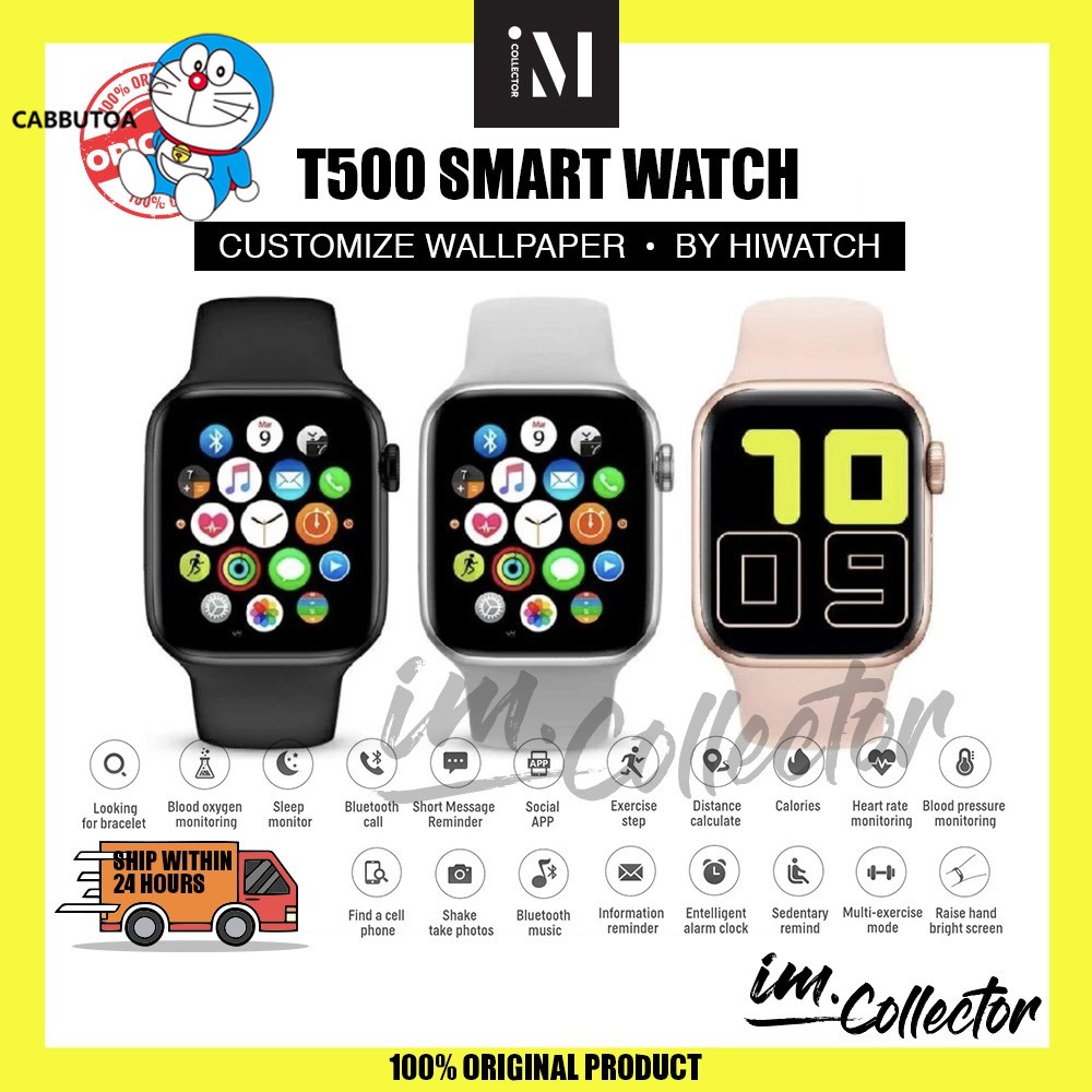 Đồng Hồ Đeo Tay Thông Minh T500 T500 + Màn Hình Cảm Ứng Đo Nhịp Tim